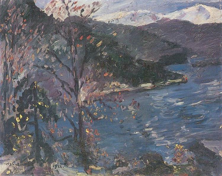 Lovis Corinth Walchensee im Herbst Norge oil painting art